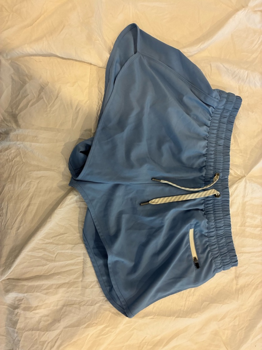 Vuori Powder Blue Elastic Waist Athletic Shorts